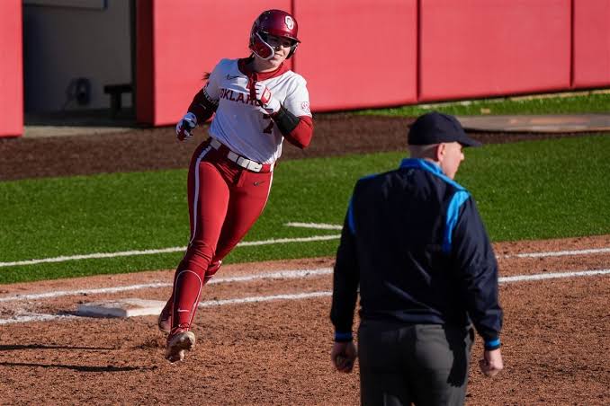OU softball defeated Marshall by a run-rule after Kasidi Pickering drove in four runs.