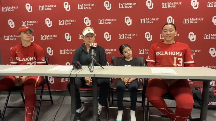 Interview with Patty Gasso, Isabela Emerling, and Hannah Coor following the OU softball game | OU 17, Kansas City 1