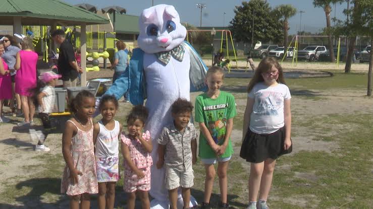 Every year, the Krewe of St. Andrews hosts an Easter egg hunt.