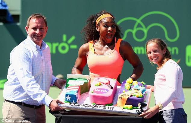 The amazing victory cake made by Serena Williams is sweeter than yours.