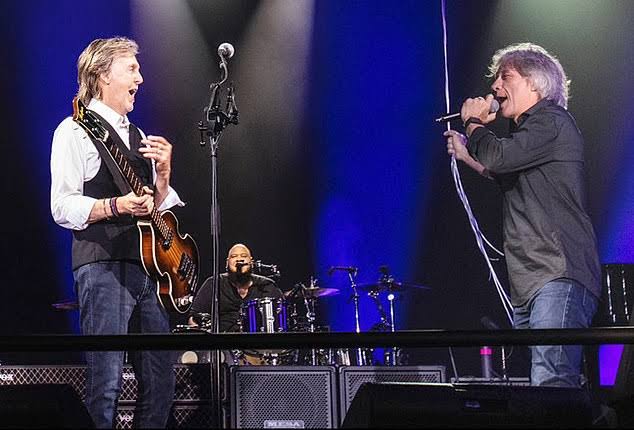 A legendary moment has just been written: Paul McCartney and Ringo Starr—two living pieces of The Beatles—unexpectedly reunited on stage with Bruce Springsteen in an unforgettable night of music. As the melody soared, the entire crowd held its breath. Ringo’s drums blended with Paul’s powerful voice, while Bruce gave it his all, as if touching the very soul of rock’n’roll. Three icons—three generations—one stage blazing with…