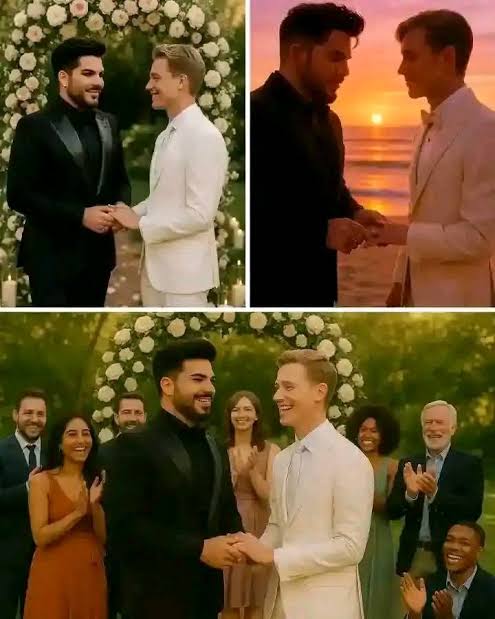 Adam Lambert and Oliver Gliese just sent shockwaves through the music world with a surprise wedding that was intimate yet legendary. The couple walked hand in hand down the aisle as cheers erupted from friends and fans across the globe. But the moment that truly made hearts stop was when the iconic Paul McCartney stepped onto the stage, quietly picked up his guitar, and began to sing “My Love”—his timeless ballad, now transformed into a sacred blessing for the newlyweds. Adam wiped away tears, Oliver held his hand tightly, and the world seemed to fall silent in awe. Love, music, and acceptance came together in one unforgettable, magical moment……